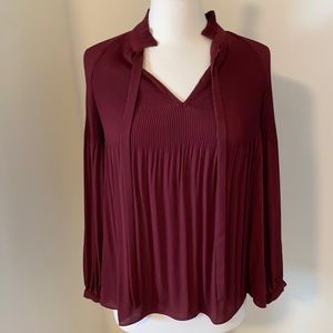 Ralph Lauren maroon blouse. Small. Excellent condition.
